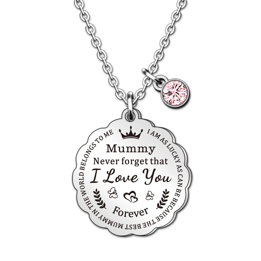 Mummy Gifts Mummy Necklace From Daughter Son Birthday Christmas Thanksgiving Mother's Day Gifts For Mother Mama Mum Qmvmv