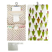 Kaiyzo 2in1 Portable Travel Nappy Bags with Waterproof Wet Bags Reusable Diaper Bag Organiser Baby Products Nappy Pouch with Forest Pattern