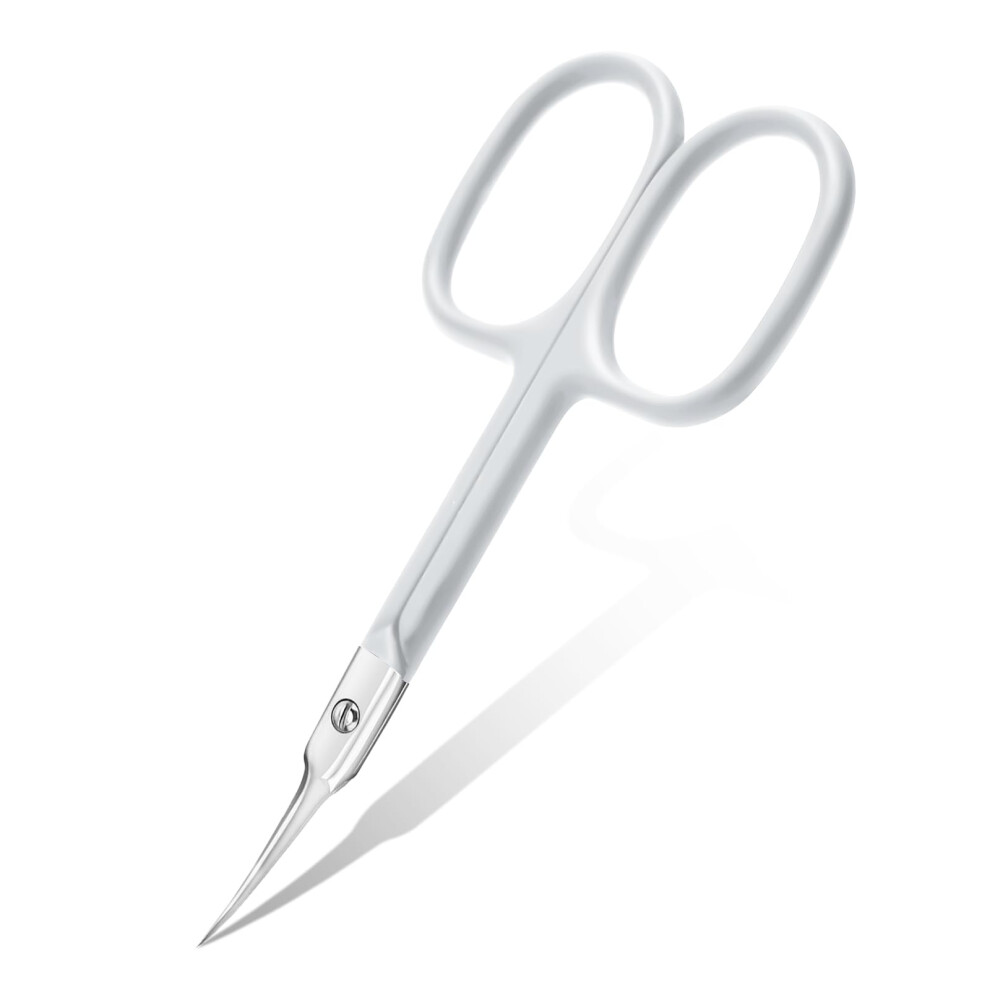 Cgbe Cuticle Scissors With Curved Tip, Stainless Steel Cuticle Scissors Extra Fine