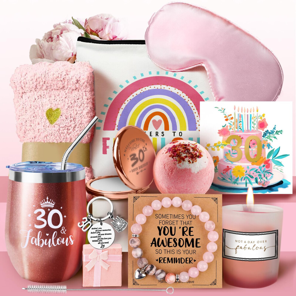 19Th Birthday Gifts For Girl, Happy Birthday Pamper Set Present Basket, Unique Hamper Gift Ideas For Her, Best Friends, Sisters, Daughter Wulaiho