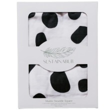 Sustainabub Pack of 3 Organic Baby Muslin Cloths - Award-Winning Soft Muslin Squares. GOTS & OEKO TEX certified Bamboo & Organic Cotton Blend