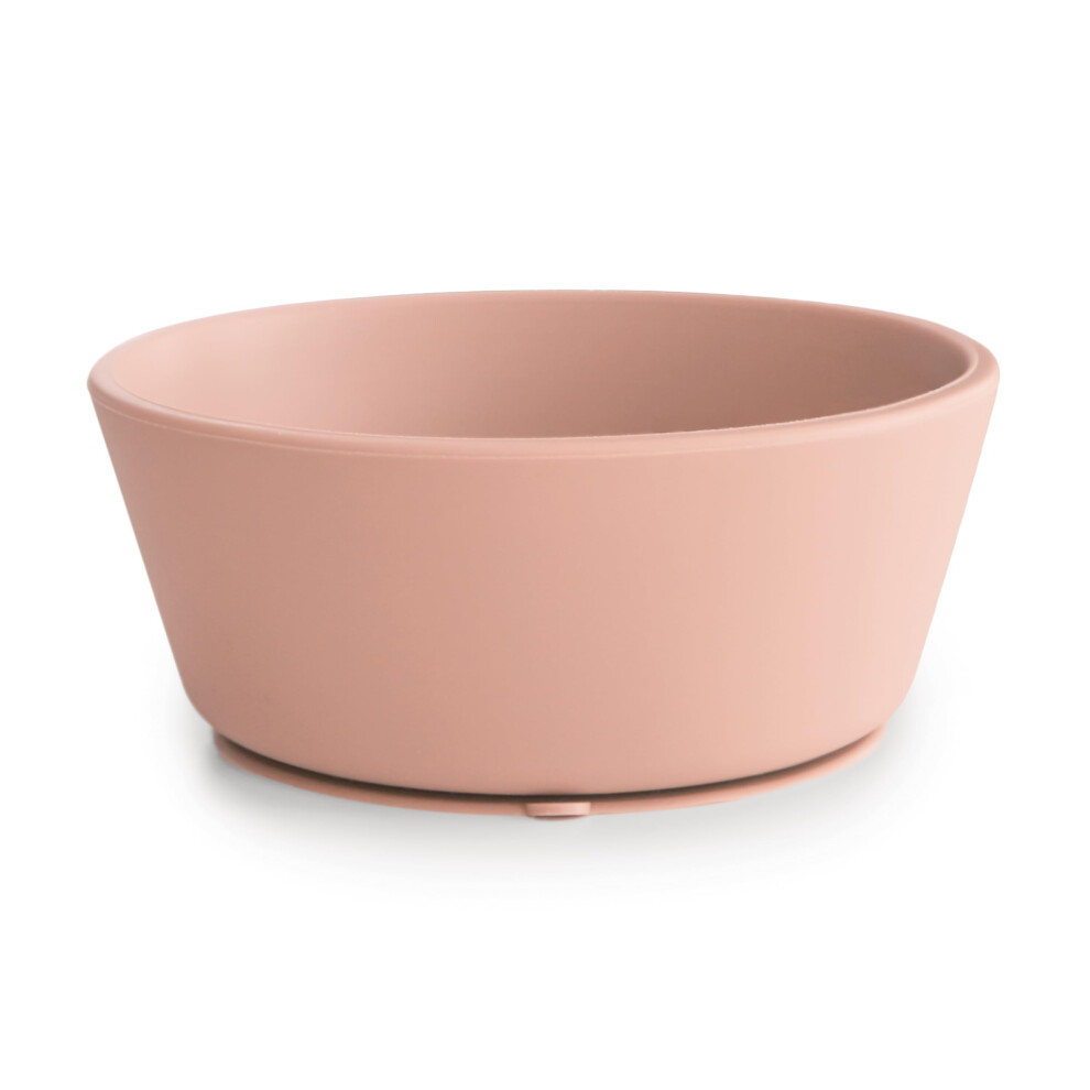 Silicone Suction Bowl, Non-Slip Suction Bowl For Babies & Toddlers, Material: Food Grade Silicone, Dishwasher & Microwave Safe (Woodchuck) Mushie
