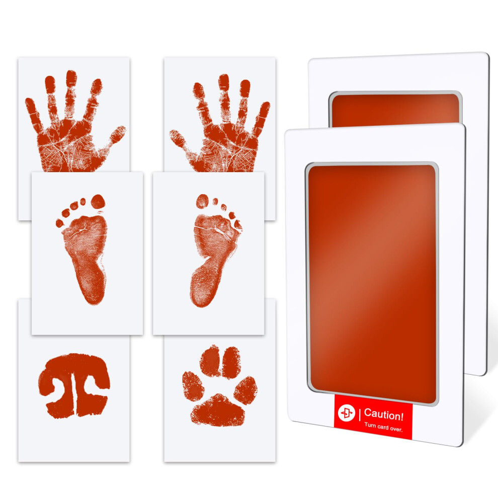 Baby Hand And Footprint Kit Inkless - Mess Free Ink Pad, Paw Print Kit For Dogs And Cats Tatuner