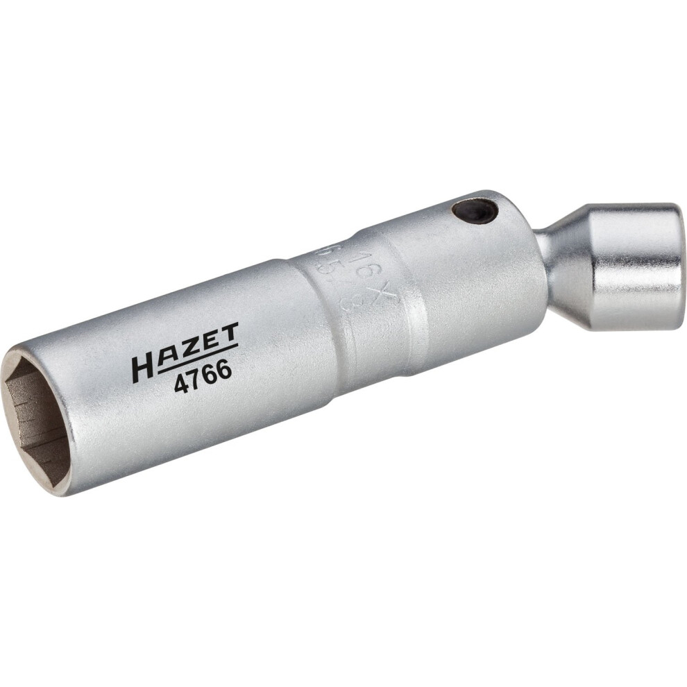 Hazet 4766 97 Mm Hexagon Profile Spark Plug Wrench - Chrome-Plated 5051226425554