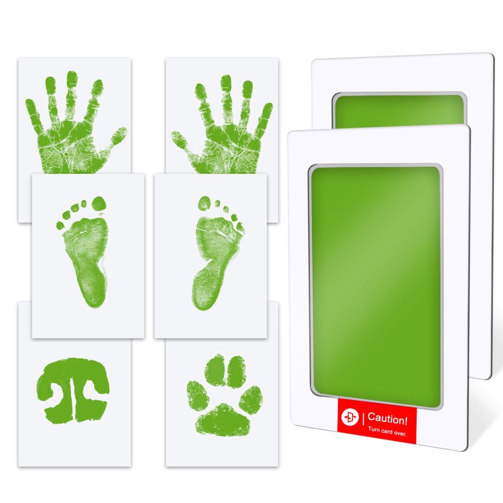 Baby Hand And Footprint Kit Inkless - Mess Free Ink Pad, Paw Print Kit For Dogs And Cats Tatuner