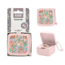 Bibs Liberty Pacifier Case with Strap, for Storing and Transporting Soothers, Can Hold up to Three Dummies, 100% BPA Free Food-Grade Material