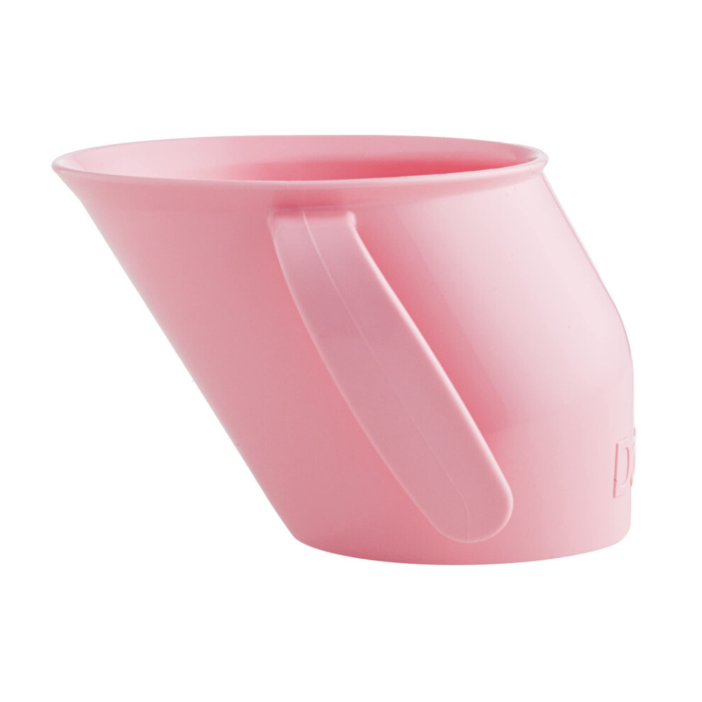 Cup, Open Cup For Training Baby 6 Months-3 Years, 200Ml, Slanted Weaning Cup With Handles For Learning To Drink, Bpa Free (Pink) Pink Doidy