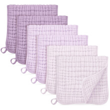 Unnivoll Muslin Cloths for Baby 100% Cotton Muslin Squares Burp Cloths Baby Essentials for Newborn Boys Girls Large 50x25CM Extra Soft and Absorbent
