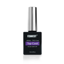 FZANEST HEMA-free Gel Top Coat Gel Nail Polish, Tpo-free Ultra Shine No Wipe Top Finish Nail Polish