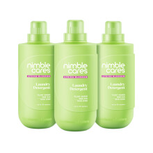Nimble Cares Plant Based Non Bio Laundry Detergent (3 * 800ML, SPRING BLOSSOM)