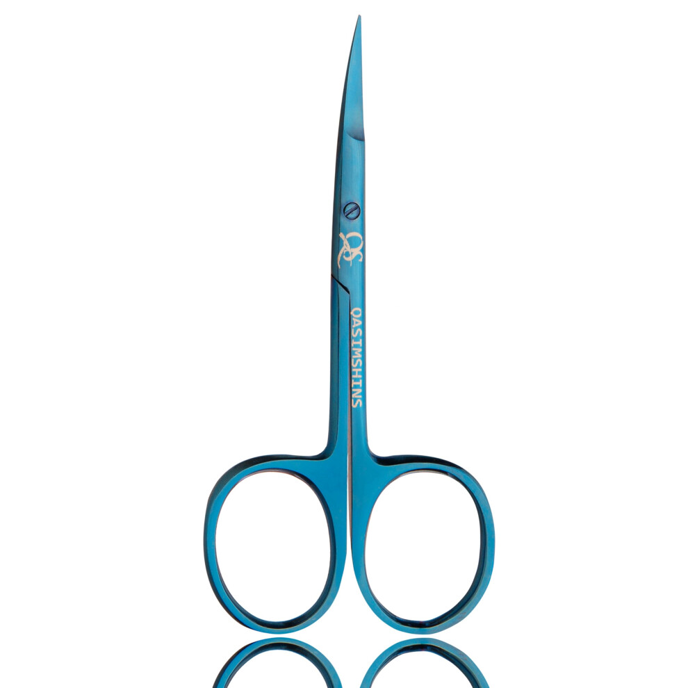 Qasimshins Professional Cuticle Scissors With Curved Tip, Stainless Steel Cuticle Scissors Extra Fine