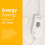 Abode Single Electric Blanket 60W White Heater with 3 Heat Settings, Preheat Function & Detachable Controls 3