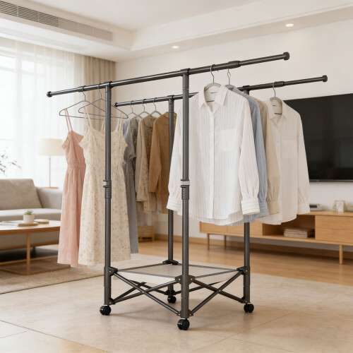 Sturdy Metal Folding Drying Stand For Home Use Having-Black 1