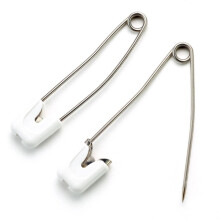 Prym - Prym Stainless Steel Blue (55mm) Nappy Safety Pins - 4 Pieces