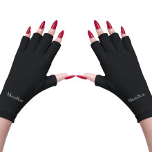 MelodySusie UV Gloves for Gel Nail Lamp, Professional UPF50+ UV Protection Gloves for Manicures