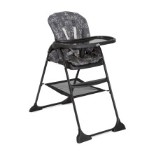 Joie Mimzy Snacker Compact Fold Highchair (Approx. 6 Months to Approx 15kg/3 Years) - ABC Charcoal