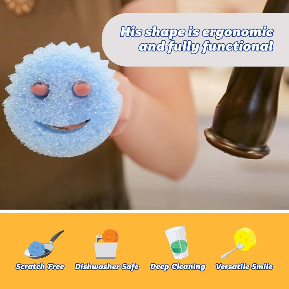 Scrub Daddy Colors Washing Up Sponges Multipack Dish Sponge For Clean