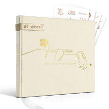 Baby Memory Book – My First Year Journal with Stickers Gender-Neutral Keepsake for Boys & Girls Thoughtful Gift for New Parents Rainbow