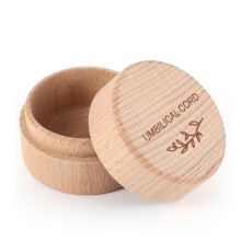 Umbilical Cord Keepsake Box, Engraved Wooden Baby Keepsake Box Newborn Wood Case Baby Memory Box Fetal Hair Memorial Box Storage Container for