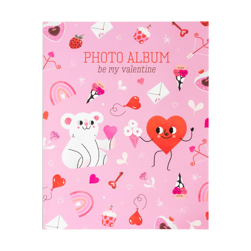 Photo Album 7X5 - Be My Valentine | Soft Cover, 13X20 Cm, 96 Pockets Photo Albums, Memory Book | Valentines Gifts Under 5 Pounds Grupo Erik