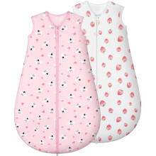 Yukkidds Baby Sleeping Bag 1.5 Tog, Cotton Sleep Sack 0-6 Months