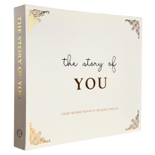 Inspirational Baby Journal & Memory Book Keepsake - Cream & Gold Luxury Design, 172 Pages for 4x6 & 5x7 Photos