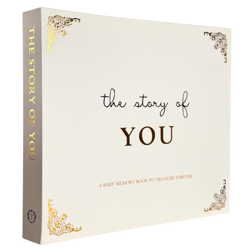 Inspirational Baby Journal & Memory Book Keepsake - Cream & Gold