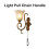 NewZC Chrome Light Pull Chain Extension with 100cm Ball Chain and Connector Bathroom Light Pull Cord Handle Rubber 4