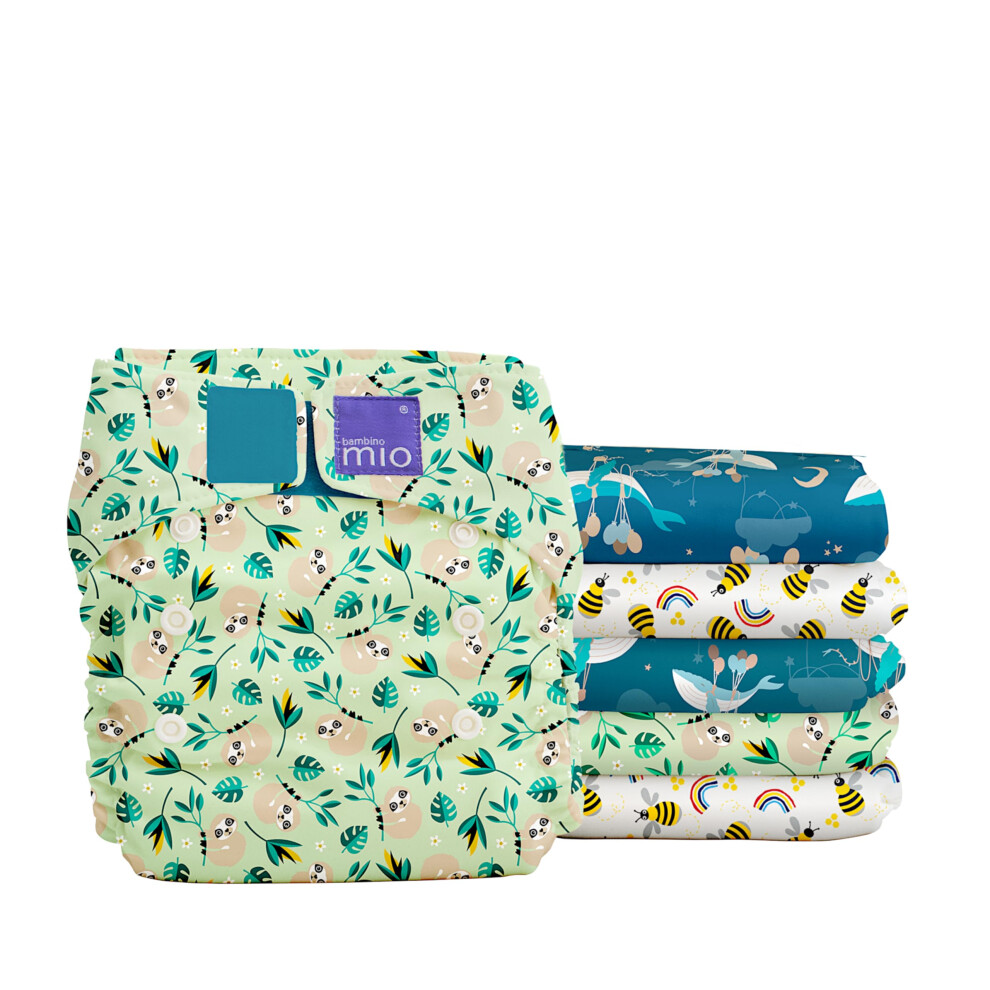 , Miosolo Classic Reusable Nappies Set Bambino Mio