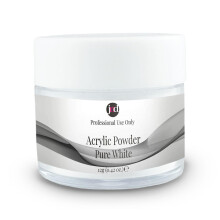 JND Acrylic Powder Professional Salon Quality Acrylic Nails Extension Nail Art (Pure White, 12 g)