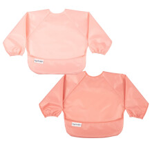 Tiny Twinkle Mess Proof Baby Bibs, 2-Pack – Waterproof Baby-Led Weaning Apron | 100% Recycled Polyester