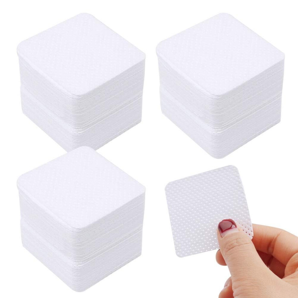Kuou 300 Pcs Lint Free Wipes For Nails, Nail Wipe Pads Lint Free Wipe Nail Art Uv Gel Polish Absorbent Remover Wipes For Diy Nails