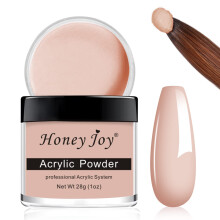28g/box Acrylic Powder Professional White Clear Black Nude Acrylic Nail French Manicure Powder for Nail Extension Acrylic Nail System,HJ-NAP016 (Nude)