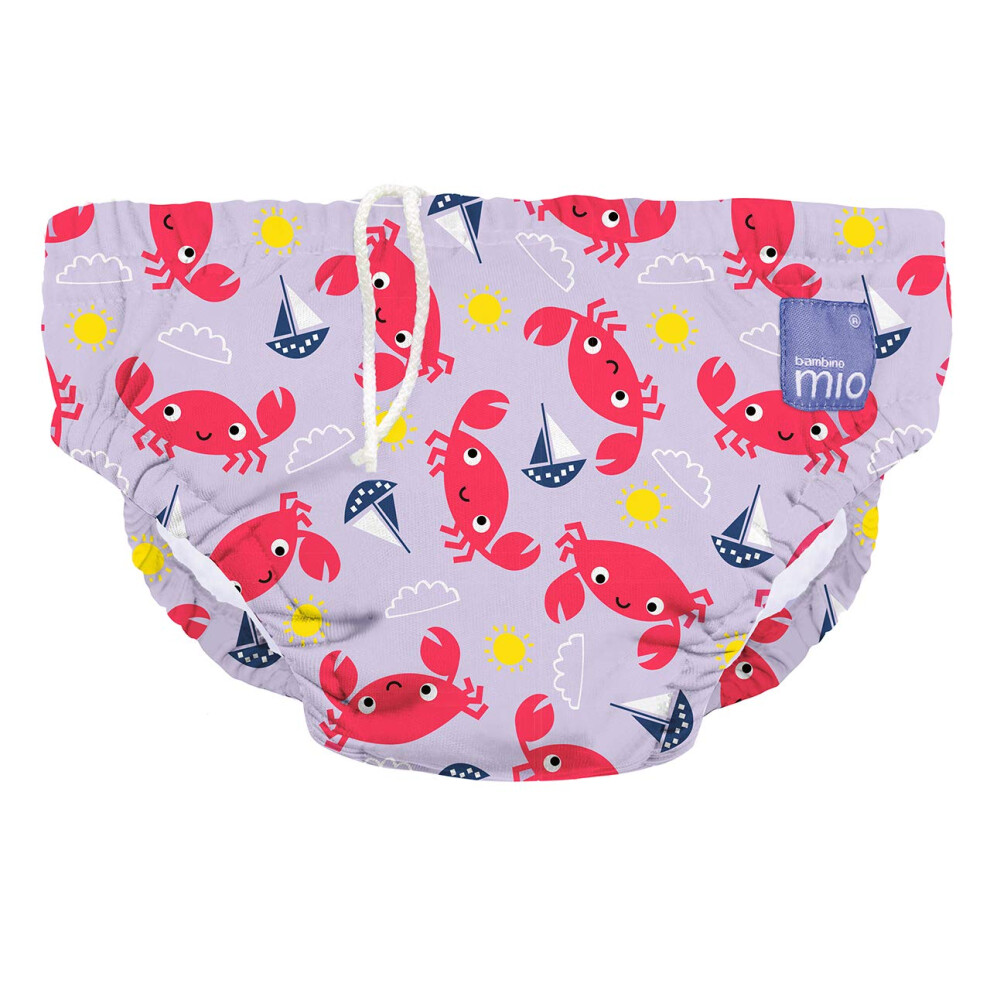 Baby And Toddler Reusable Swim Nappy Pant, 2-3 Years, Crab Cove, Boys And Girls Bambino Mio