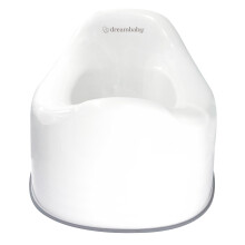 Dreambaby My First Stage Potty, Anti Slip Potty, Compact and Lightweight, Anti Splash Guard, 18 Months to Maximum 25kg - Bright Wh