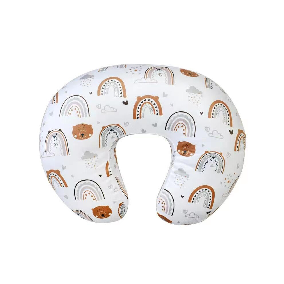 Baby Nursing Pillow Cover Breast Feeding Pillow Cover Slipcover U Shape For Baby Boy Girl,Cover Only(Rainbowbear) Ievolve