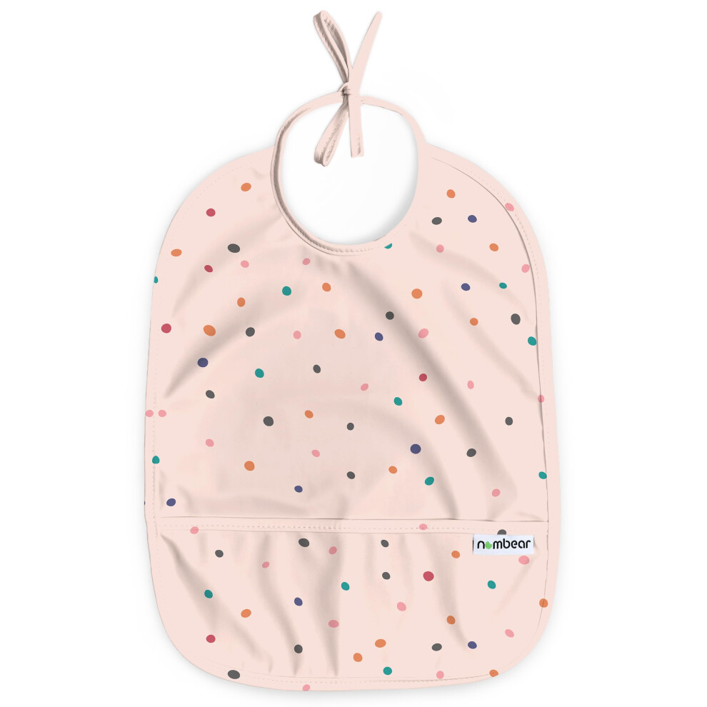 Easy Wipe Clean Sleeveless Baby Bibs 6-12 Months For Baby Led Weaning - Waterproof Feeding Bibs 12-18 Months,Toddler Food Apron, 1-Pack Nombear
