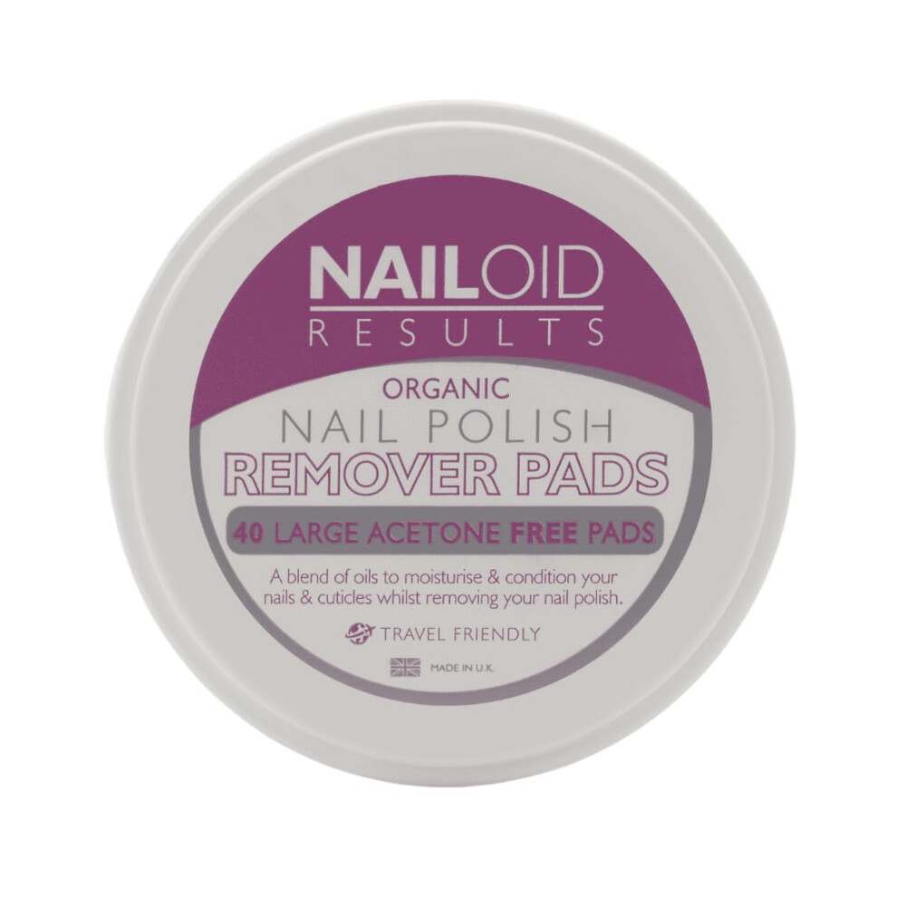 Nailoid Acetone Free Nail Polish Remover Pads 40'S