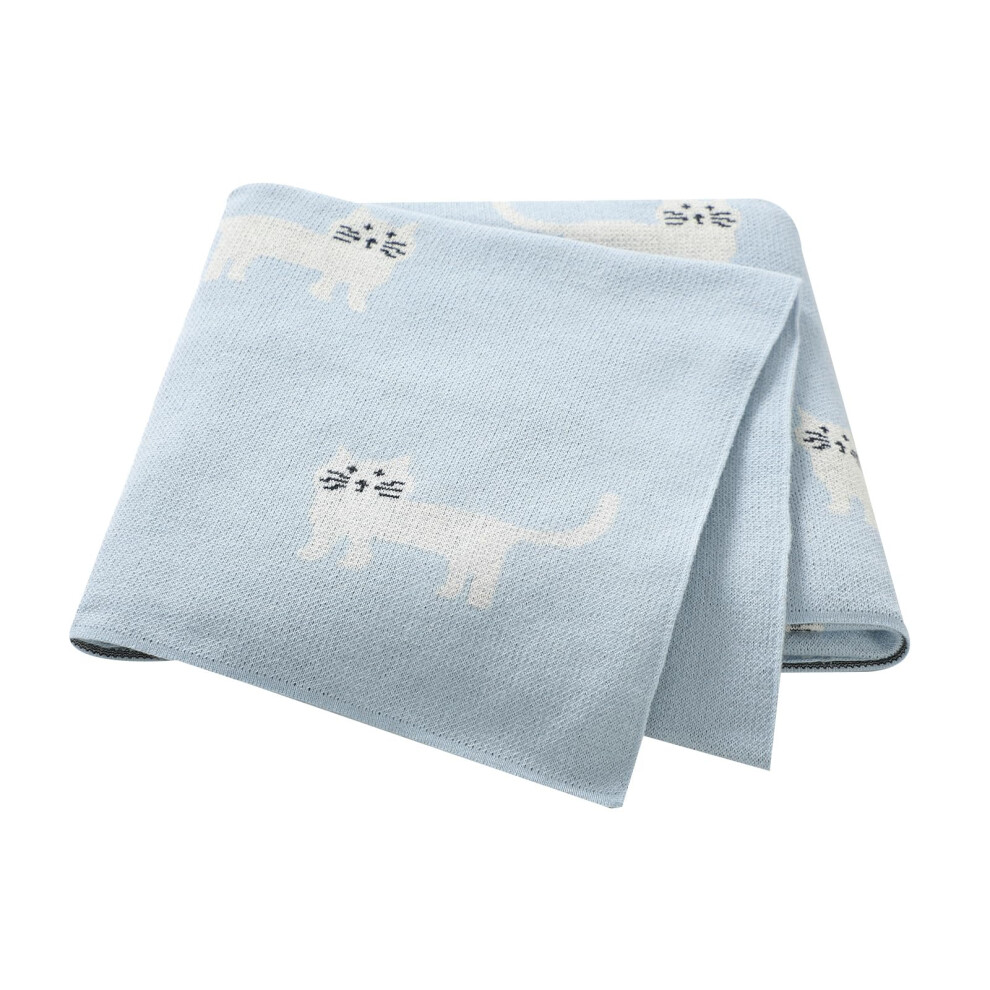 Hadetoto Baby Blanket For Newborn Soft Cozy Knitted Cotton Blankets Baby Essentials Gifts For Newborn Girl Boy 100 X 80Cm