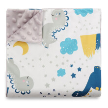 AQOKKA Organic Cotton Baby Blanket for Newborn Soft Unisex Double Layer Sleeping Blankets for Toddlers Kids Baby Girls Boys Nursery Duvet Cover Gifts
