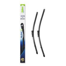 VALEO Silencio Wiper - VF378 - Kit of High Performance, Superior Road Visibility, Easy Installation Original Flat Blades 475mm/500mm - Front
