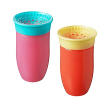 Nuby All Around Water Bottle - No Spill Sippy Cup | 300ml / 10oz | Drink from Any Angle | Dishwasher Safe | BPA Free | Suitable Beaker for 6 Months P