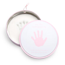 Pearhead "My Little Babyprints Handprint or Footprint Keepsake Tin and Impression Material Kit, Mothers Day New Mum Gifts, Pink