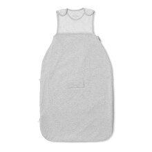 MORI Sleeping Bag Grey 2.5 TOG Organic Cotton Two-Way Zip Swaddle Blanket Lightweight Breathable for Toddlers Durable Comfortable Fitted Neck Design