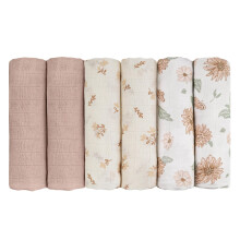 GLLQUEN BABY Muslin Squares Cloth for Baby, 6pack 70cm x 70cm Cotton Burp Cloths for Newborn, Absorbent & Breathable and Ideal to Clean
