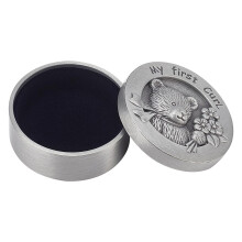 FINGERINSPIRE Baby First Curl Keepsake Box with Alloy Velvet Interior for First Haircut Baby Keepsake Keepsake Box for First Curls