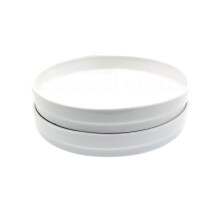Elk and Friends Kids 7.8” Porcelain White Plates | Suitable for Babies/Toddlers | Microwave & Dishwasher Safe | Non Slip Dinnerware | Snack Dishes