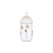 Mepal - Baby Bottle Mio - Transparent Cap for Storage - Anti-colic Baby Bottles - Spiral Design prevents Blocked Teat - Medical Grade Silicone