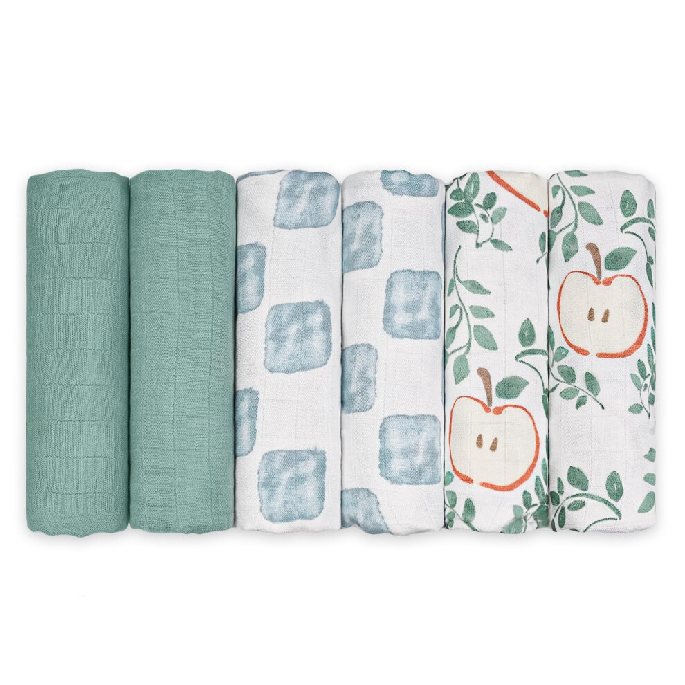 Gllquen Baby Muslin Squares Cloth For Baby, 6Pack 70Cm X 70Cm Cotton Burp Cloths For Newborn, Absorbent & Breathable And Ideal To Clean