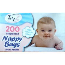 Nappy Bags Fragranced Nappy Bag with Tie Handles